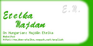 etelka majdan business card