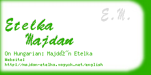 etelka majdan business card